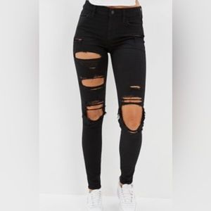 Size 12 long high waisted AE American Eagle jeggings